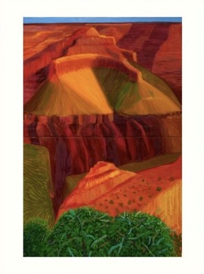 David Hockney Doppelstudie für einen näheren Grand Canyon Kleindruck ungerahmt
