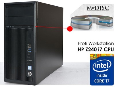 HP Z240 i7-6g 16GB ECC 250GB SSD NVIDIA K2200 D-PORT DUAL HEAD DVD-RW M-DISC 7-6