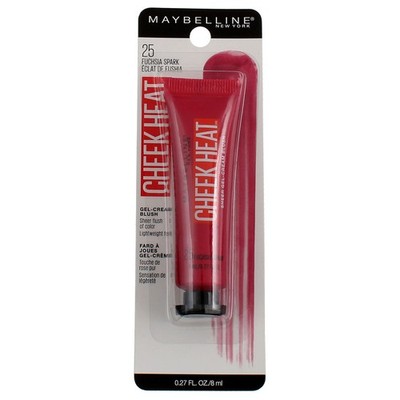 3 Pack Maybelline New York Sheer Gel-Cream Cheek Heat Blush, Fuchsia Spark 25...