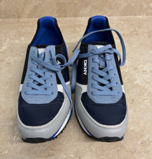 DKNY Men  s Mixed Media Sneakers Blue Gray Black Rubber. US Size 10.5 M.