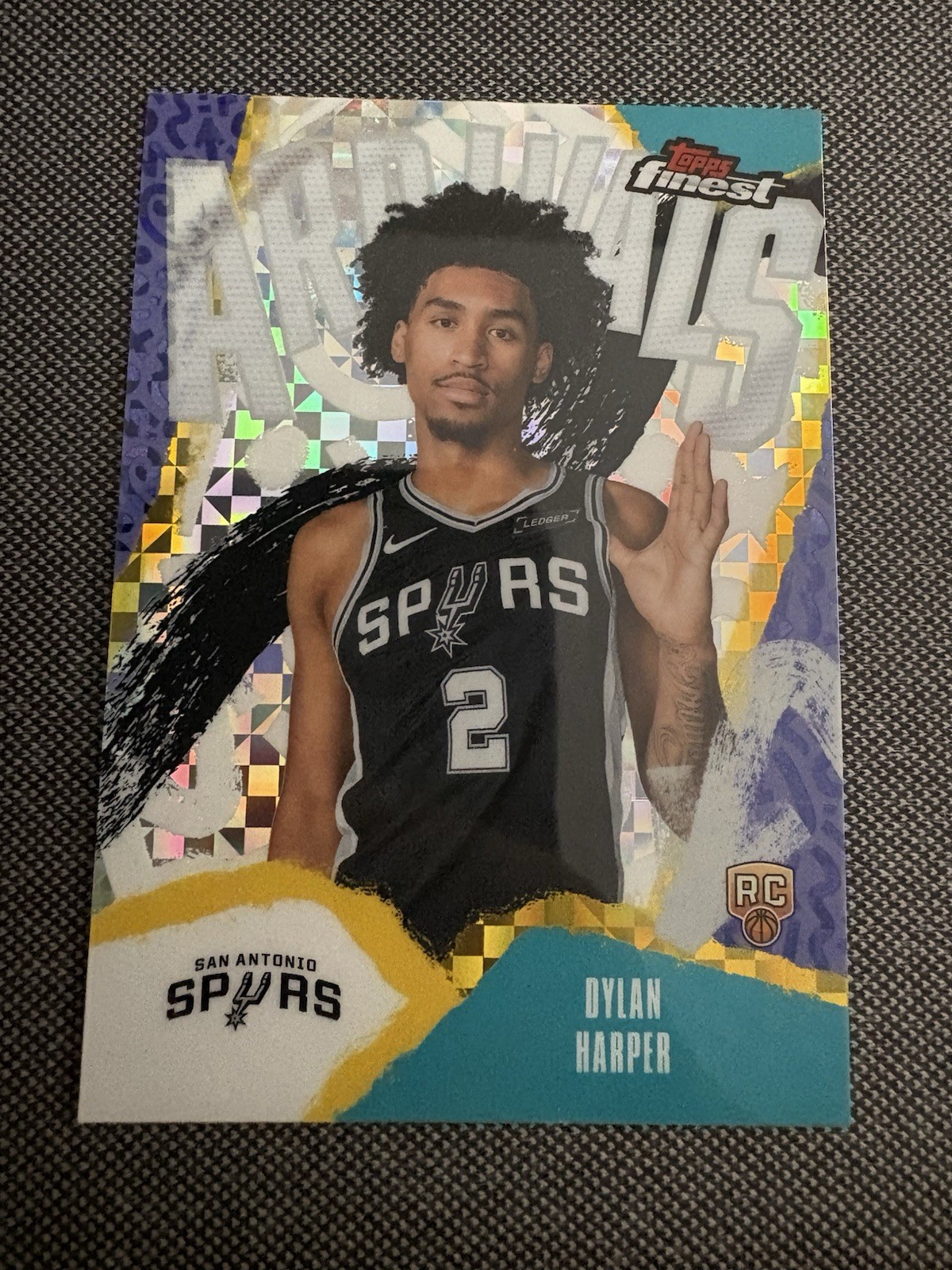 2025-26 Topps Finest - Arrivals Dylan Harper #A-2 Refractor (RC)