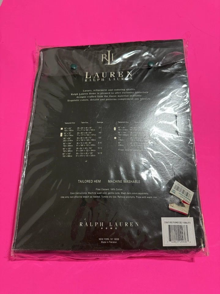 Guardanapo de algodão pedra marrom floral Ralph Lauren conjunto com 7 peças - Imagem 4 de 4