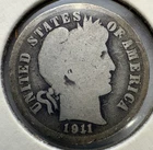 1911-D Barber Dime