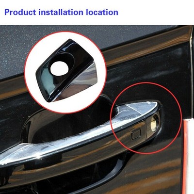 Front Driver Side Door Handle Key Lock Chrome Cap Cover Trim For AUDI A6 A7