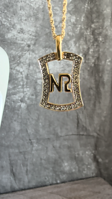 Vintage Nina Ricci Gold-Plated Diamante 