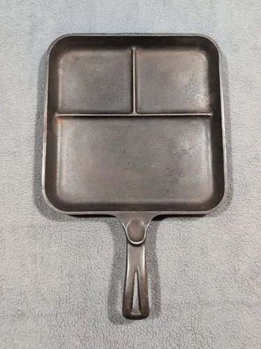 Wagner Ware Sidney - O - Bacon and Egg Breakfast Skillet Cast Iron #1101 A