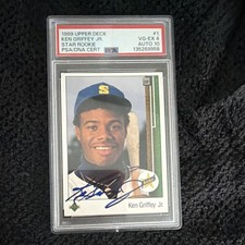 Upper Deck 1989 Ken Griffey Jr. Star Rookie #1 Autographed PSA/DNA