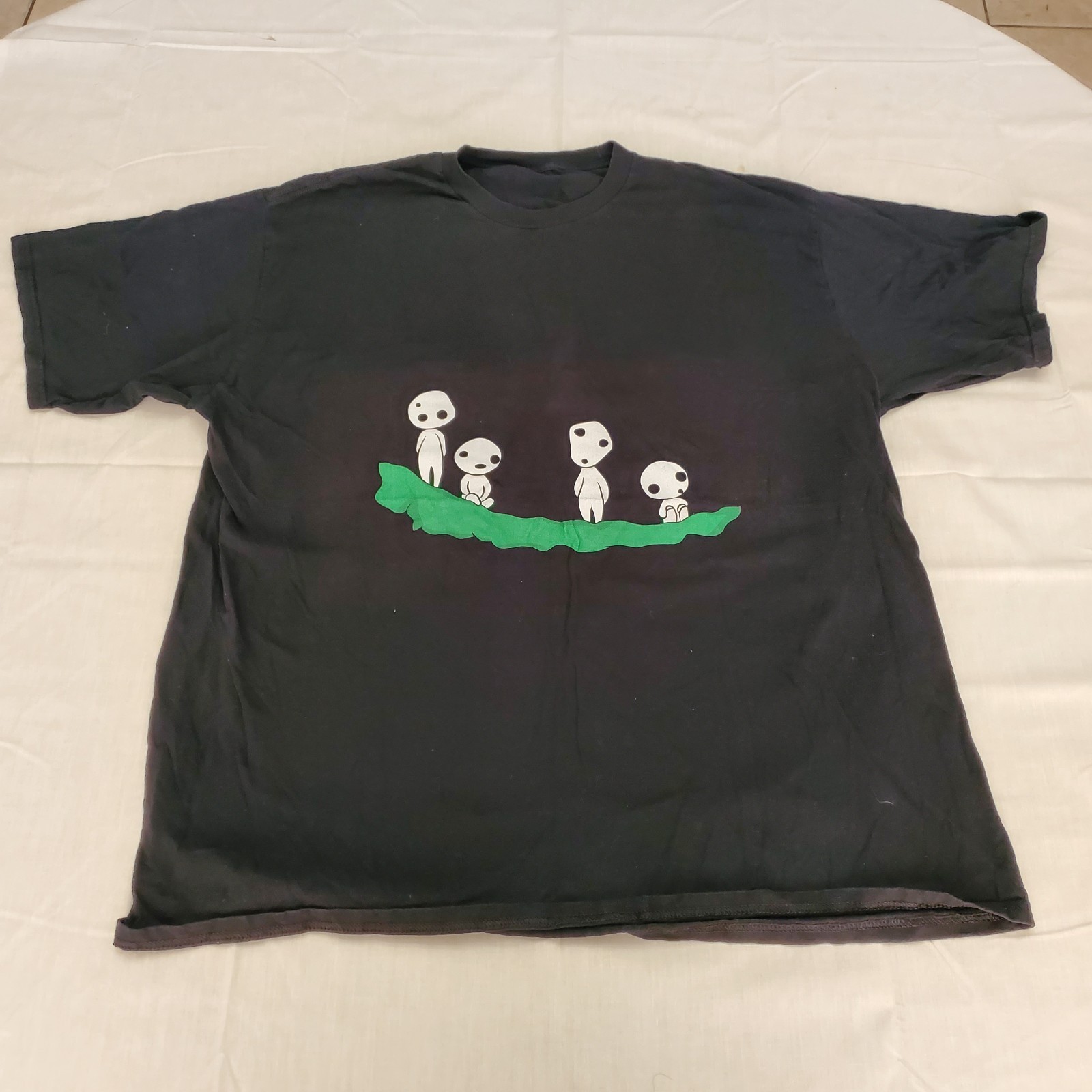Princess Mononoke Kodama Spirits Mens Large T-Shirt Black
