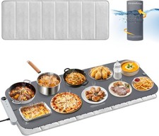 Warming Mat for Food - Electric Warming Tray with 7-Level Temperature and