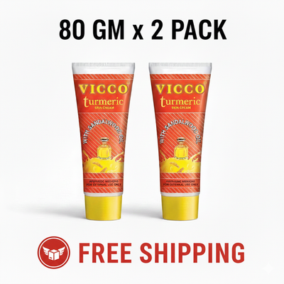 #ad #ad 80g X2 Pack Vicco Turmeric Skin Cream Sandalwood Oil Natural Ayurvedic Face Care $23.99