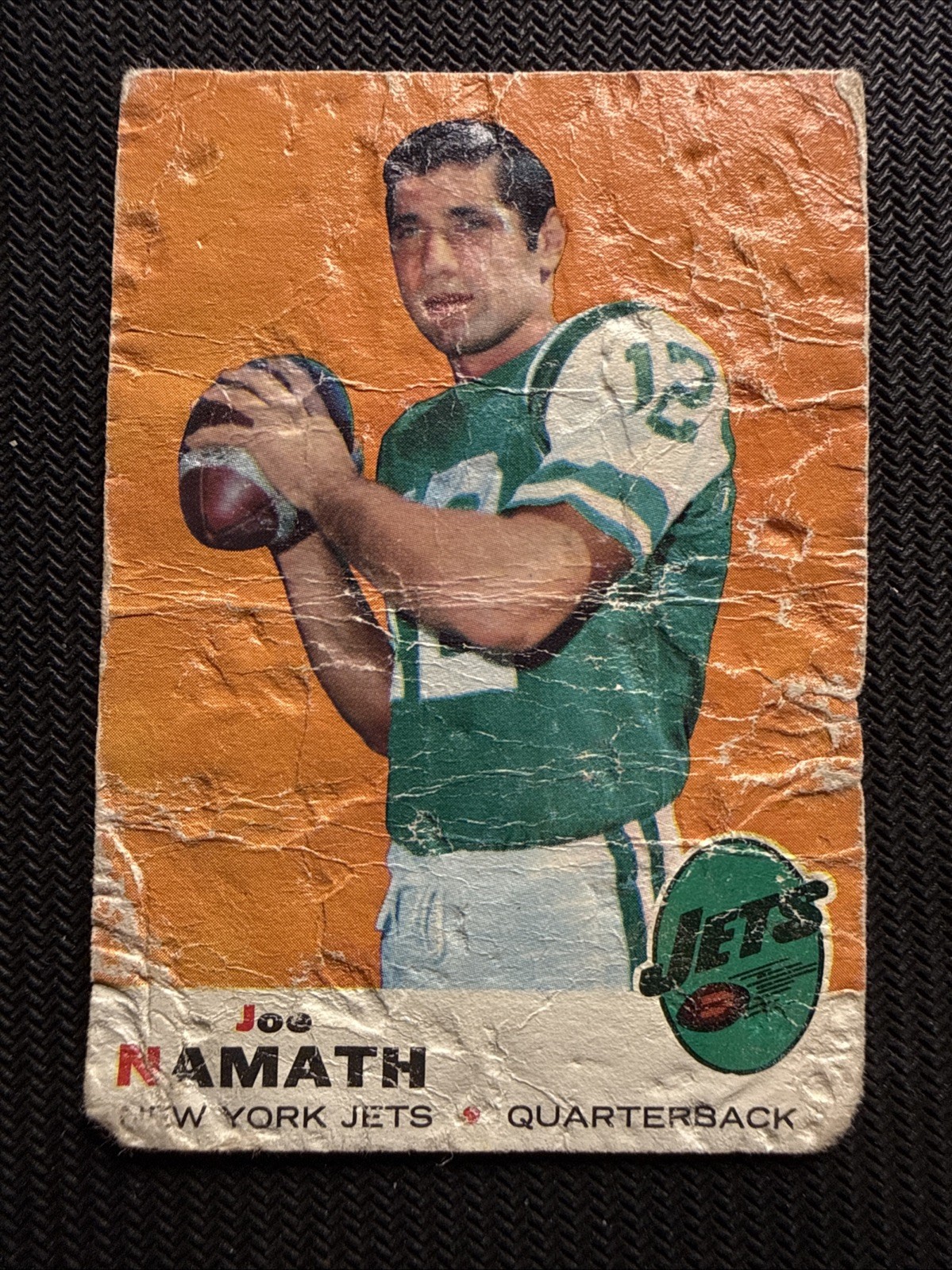 1969 TOPPS #100 JOE NAMATH ***Awful Condition***