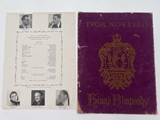 1949 King&rsquo;s Rhapsody Theatre Programme &ndash; Ivor Novello, Palace Theatre