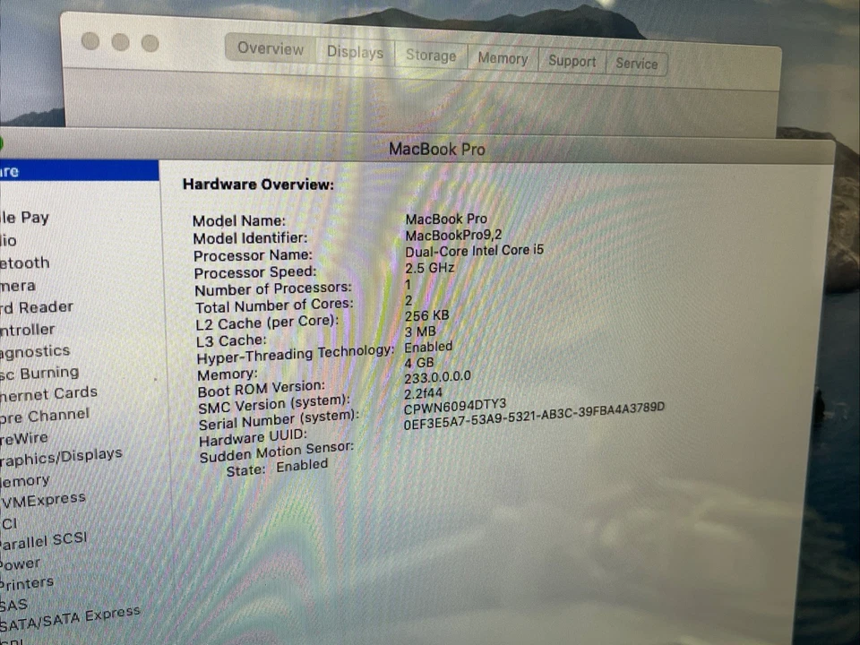 Apple MacBook Pro 9,2 2012 Core I5 , 4GB RAM , 500GB HDD Laptop - Image 4 of 4
