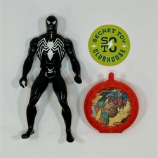 1984 Mattel Marvel Secret Wars Spider-Man Black Suit Action Figure w  shield