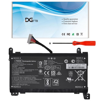 FM08 16-Pin Laptop Battery Compatible for HP Omen 17-AN013TX AN014TX AN014NG ...