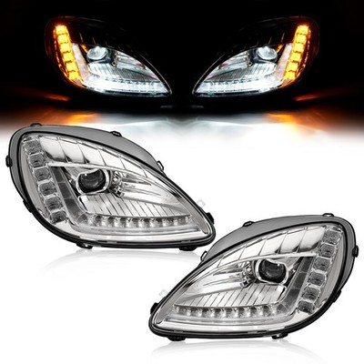 LED Sequential Turn Signal Projector Headlights For Chevy Corvette C6 2005-2013