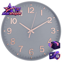 Wanduhr 30Cm Lautlos Schleichende Sekunde Arabische Ziffern Ohne Ticken