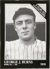 1991 Conlon Collection TSN #158 George J. Burns Baseball EX