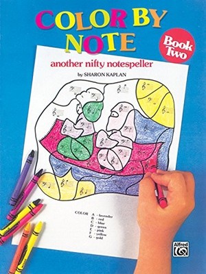 COLOR BY NOTE, BK 2: ANOTHER NIFTY NOTESPELLER By Sharon Kaplan **BRAND NEW**