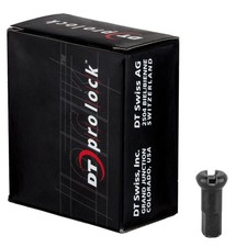 DT Swiss Pro Head Pro Lock Brass Nipples: 2.0 x 12mm, Black, Box of 100