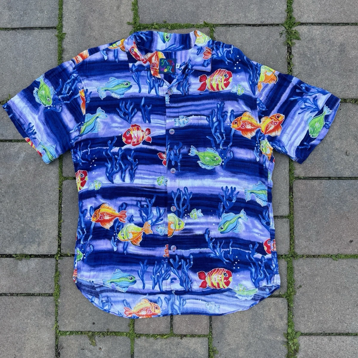 Camisa Hawaiana Patriótica Hombre Con Bandera EE.UU. | Manga Corta, Poliéster, Para 4 De Julio, Verano, Playa