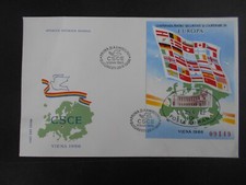 Europa FDC 1986 rumänische Ausgabe mit Block 230 (t67)