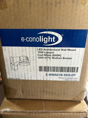 E-conolight Brand New LED Architectural Wall Mount 1500 Lumens Cool White