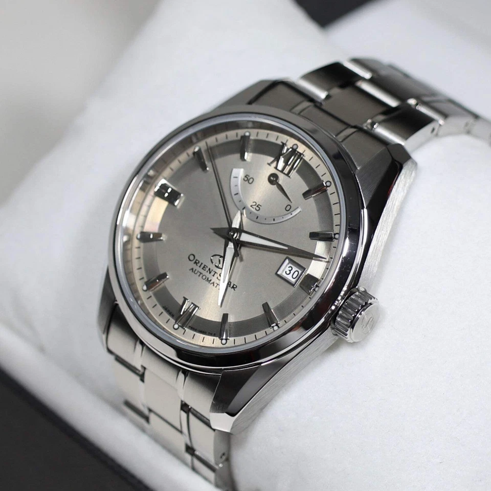 Reloj para hombre Orient Star automático esfera gris acero inoxidable RE-AU0110N00B Foto 3 de 4