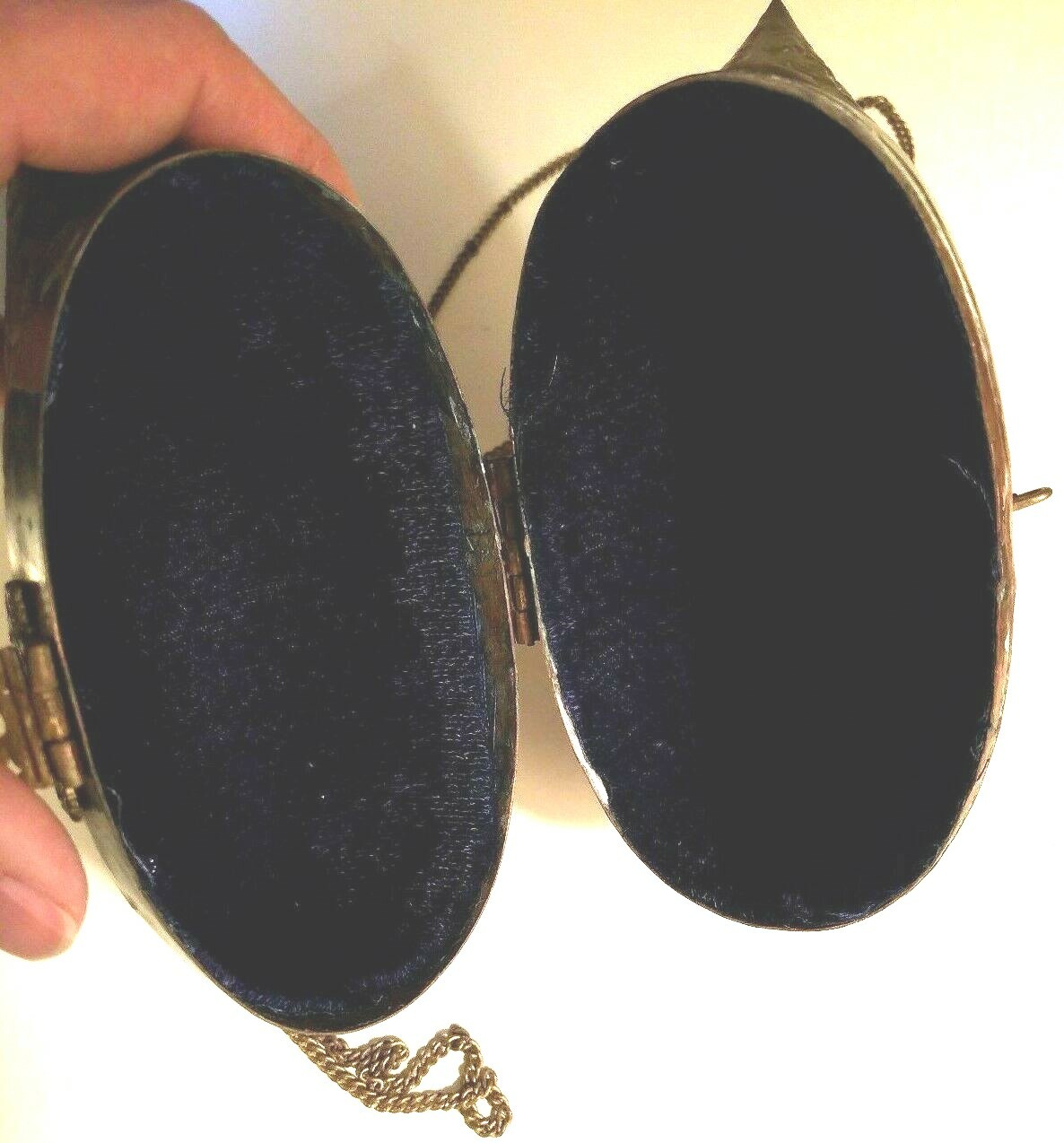 BRASS COPPER Metal RECTANGULAR Handbag Purse EVEN… - image 9