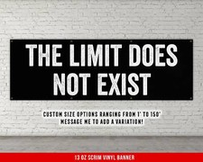 Motivational Gym Banner - Large Quote Wall Art - Weightlifting Decor