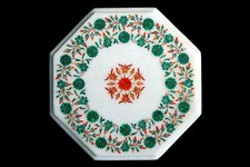 12 " Marmor Table Top Dekorativ Pietra Dura Kunst Handmade Heim Dekor
