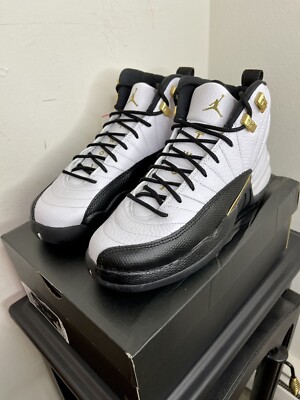 Size 6.5Y🔥Jordan 12 Royalty Taxi GS Black White✓153265-170