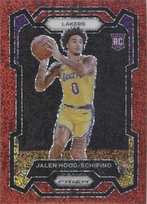2023-24 Panini Prizm - Jalen Hood-Schifino #145 Red Sparkle Prizm