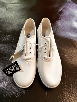 Vintage Honors Women's White Leather Sneakers Tennis Shoes