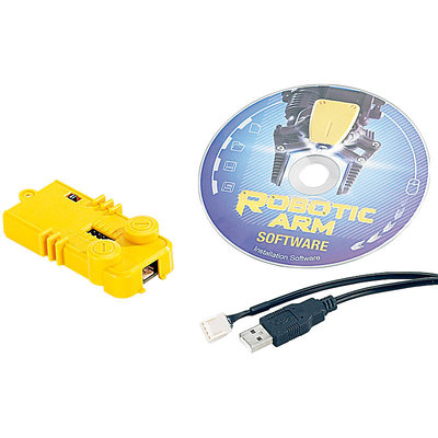Playtastic Roboterarm Bausatz: USB-Schnittstelle für Roboter-Arm NC-1424