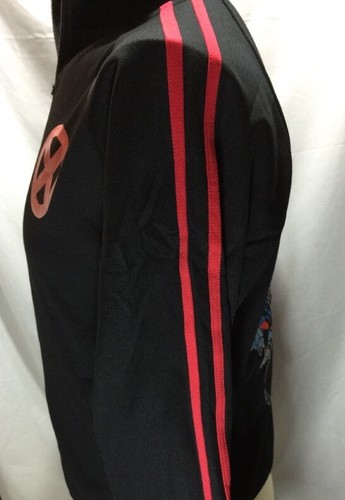 New Marvel Mad Engine Youth Black Zip Up Long Sleeves Distressed Track Jackets L - Picture 5 of 10