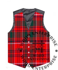 Grant Modern tartan VEST Formal 5 Buttons Scottish Wedding Kilt WAISTCOAT