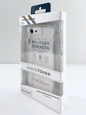 Case Mate iPhone 6s 7 Case Naked Tough Clear Design Protective Phone Case New