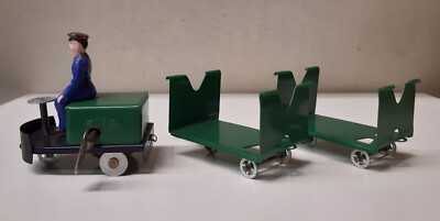 CHARIOT DE GARE / quai mécanique en tôle LA HOTTE ST-NICOLAS + boîte (1950) EUR 285,00 - FR