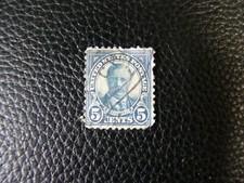7104) One: 5¢ US Postage Stamp Theodore Roosevelt 1922 Blue