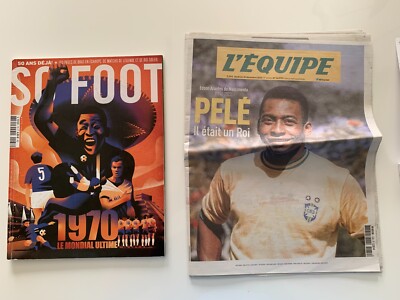 SONDERSET PELLE LA LEGENDE BRASILIEN SO FOOT WORDL CUP 1970 + L'EQUIPE HOMMAGE