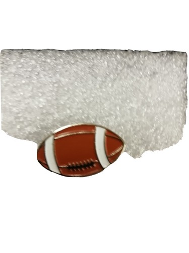 RUGBY BALL ENAMEL PIN BADGE -