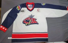 Columbus Blue Jackets NHL Hockey CCM White Jersey Size Adult XL