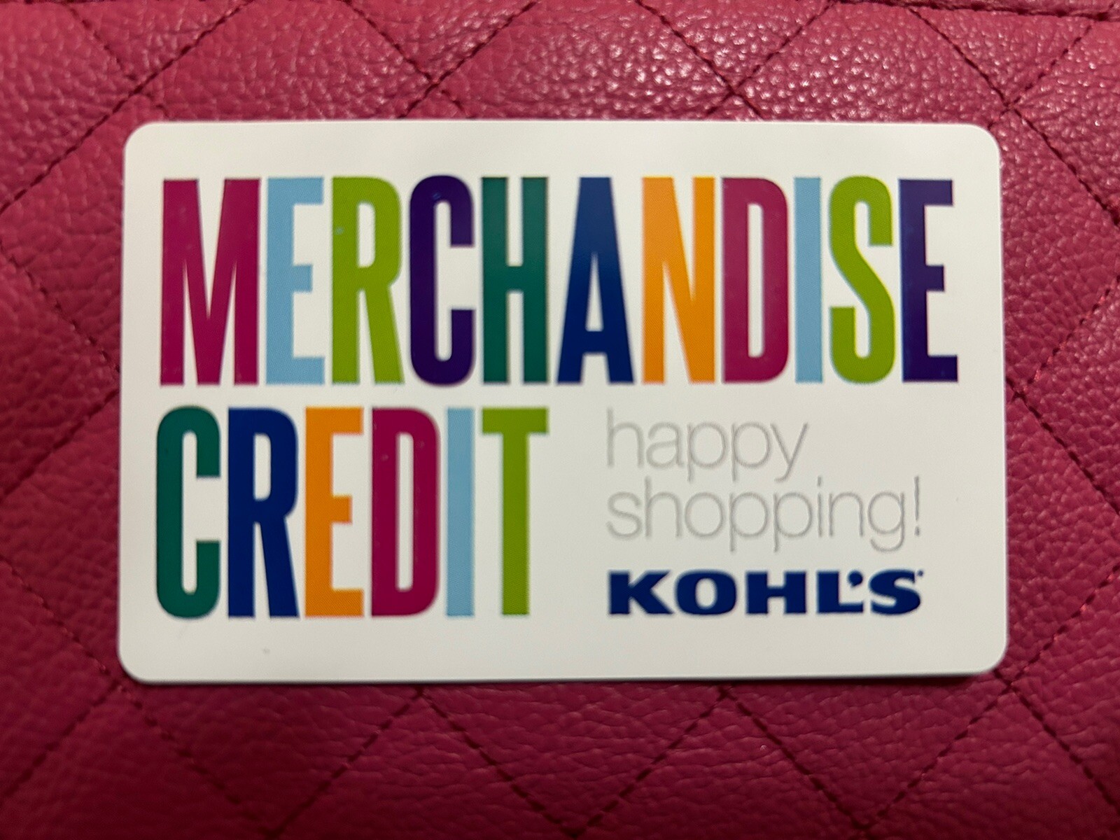 KOHL'S MERCHANDISE CREDIT GIFT CARD VALUE 100.31 FOR SALE FOR 85.54