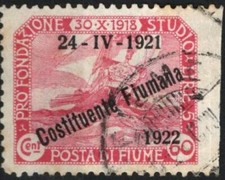 ✔️ FIUME 1920. NON PERFORÉ CÔTÉ DROIT Sass 184R - PAS DE PRIX DANS LE CATALOG...