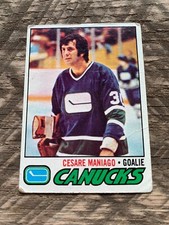 1977-78 Topps #23 Cesare Maniago Vancouver Canucks NHL Hockey Card
