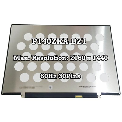 100% sRGB P140ZKA-BZ1 14 inch 2160x1440 Matrix LCD Screen for realme Book Slim