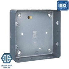 BG Nexus 6 & 8 Gang Grid Switch MC503 Double Metal Back Box Surface Flush Mount