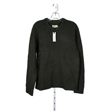 Taylor Stitch The Knit Wharf Merino Wool Sweater in Dark Olive, L-42, MSRP $238