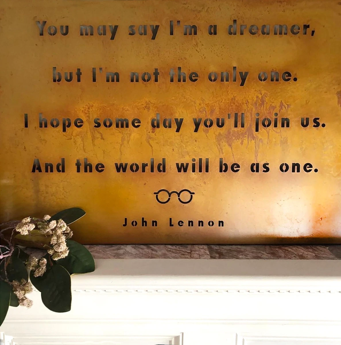 John Lennon Woman Song Lyric Vintage Quote Print - Party Animal Print
